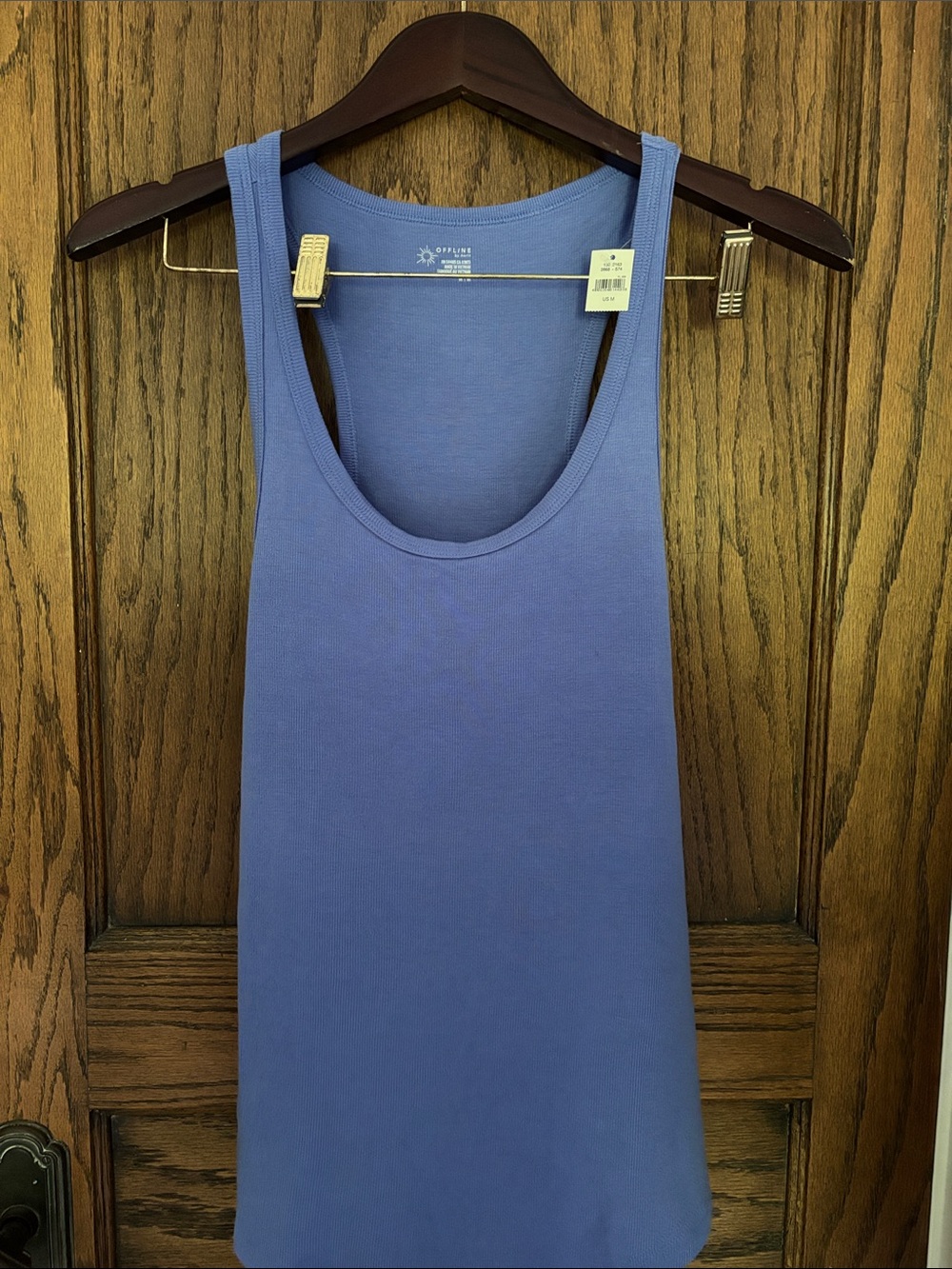 Offline Aerie Blue Sleeveless Scoop Neck Tank Top